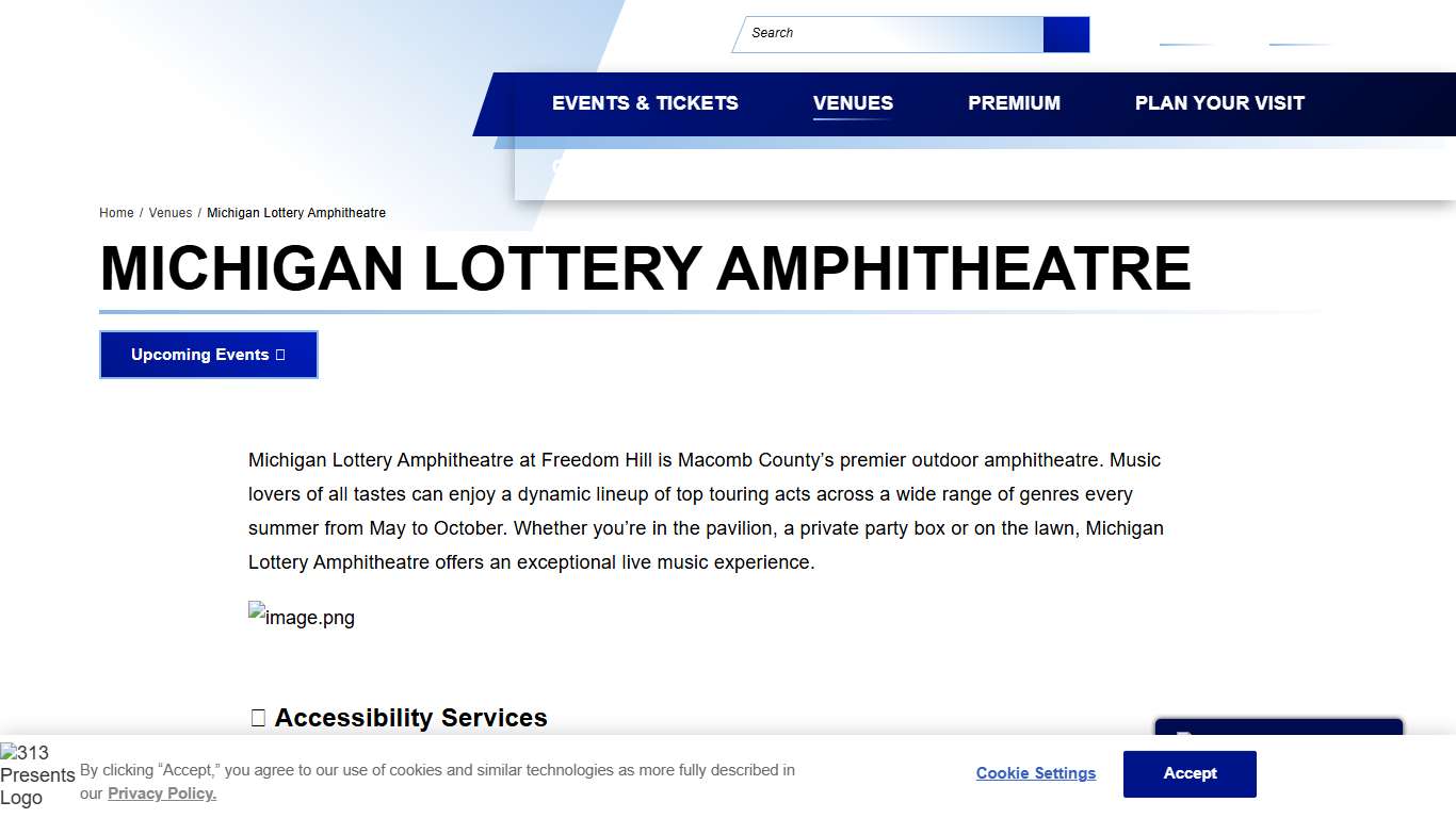 Official Michigan Lottery Amphitheatre Tickets & Venue Information 313 Presents